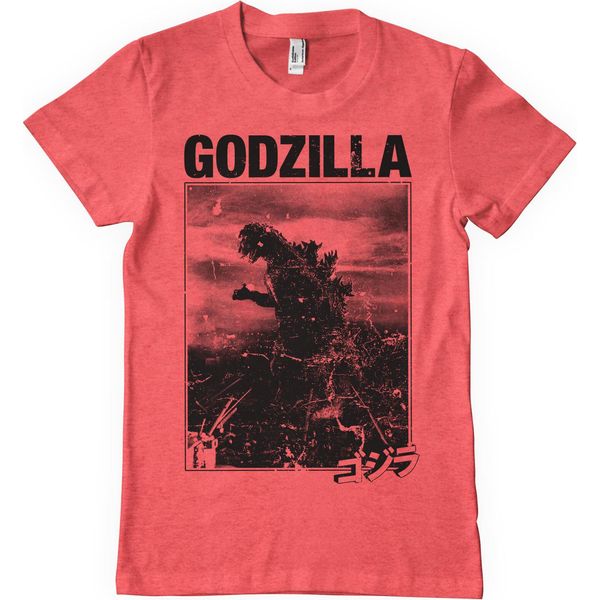 Maglietta Godzilla Vintage - Xx-Large - Redheather-image