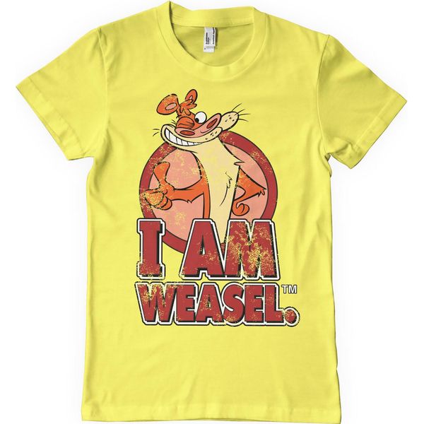 Maglietta I Am Weasel - Media - Giallo-image