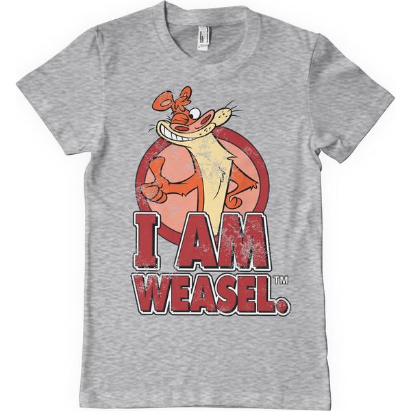 Maglietta I Am Weasel - X-Large - Heathergrey-image