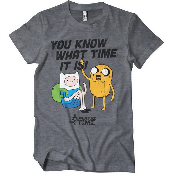 Maglietta It's Adventure Time - X-Large - Darkheather-image