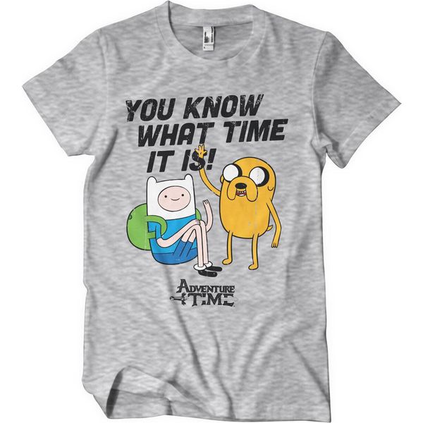 Maglietta It's Adventure Time - Large - Heathergrey-image