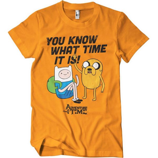Maglietta Adventure Time - Xx-Large - Arancione-image