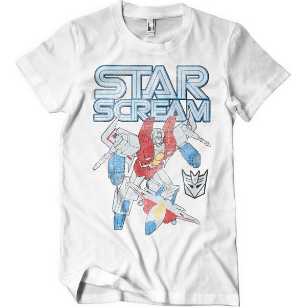 Maglietta Starscream Lavata - Grande - Bianco-image