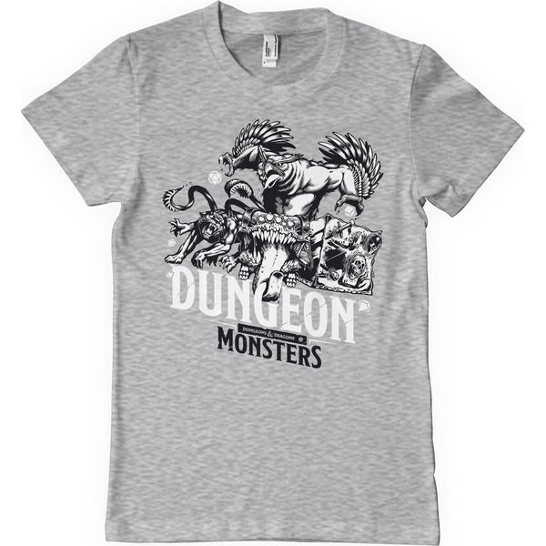 Maglietta Dungeon Monsters - Xx-Large - Heathergrey-image