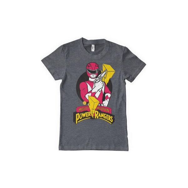 Power Rangers - Maglietta Red Ranger Pose - X-Large - Darkheather-image