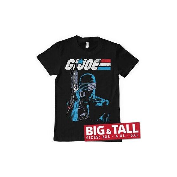 G.I. Joe - Maglietta Con Occhi Di Serpente Ravvicinati Big & Tall - 5XL - Nero-image