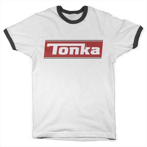 Tonka Logo Ringer Tee - Piccolo - Bianco-Nero-image
