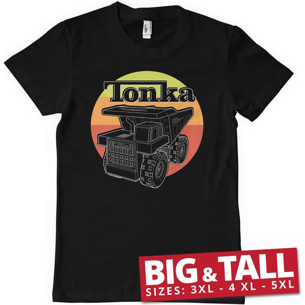 Maglietta Tonka Retro Truck Big & Tall - 4XL - Nero-image