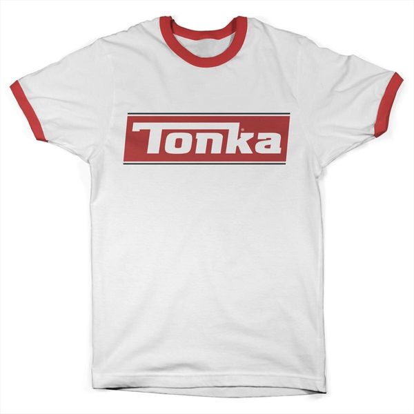 Tonka Logo Ringer Tee - Medio - Biancorosso-image