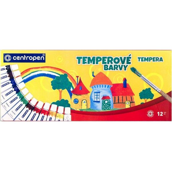 Colori A Tempera Di Centropen In Set Di 12 Colori Diversi-image