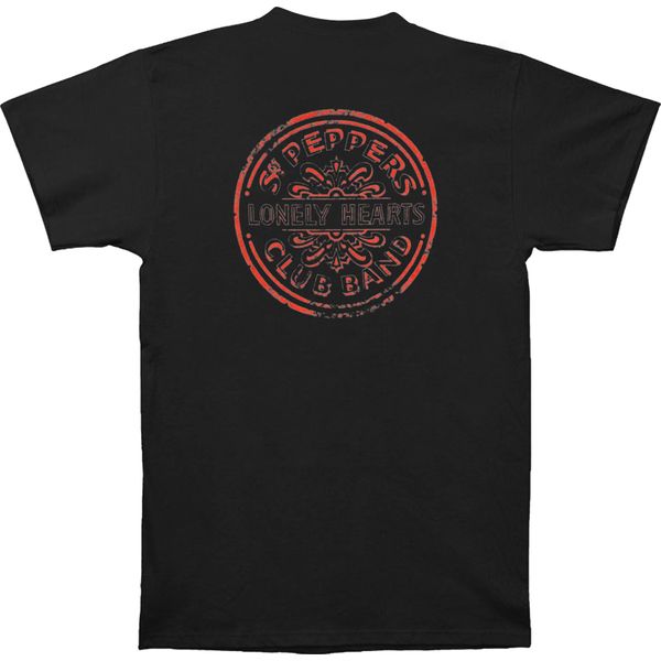 The Beatles - Maglietta "Sgt Pepper"" Per Uomo/Donna Unisex RO2264 (S) (Nero)"-image