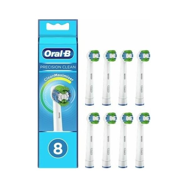 Oral-B | Replaceable Toothbrush Heads | Refill Cleanmaximiser Precision Clean | Heads | For Adults | Number Of Brush Heads Included 8 | White-image