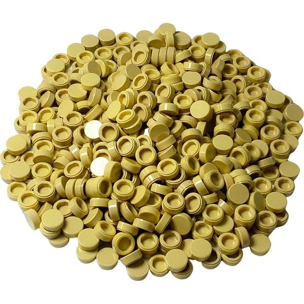 Lego® 1X1 Piastrelle Rotonde Beige Chiaro - 98138 Nuovo! Quantità 1000X-image