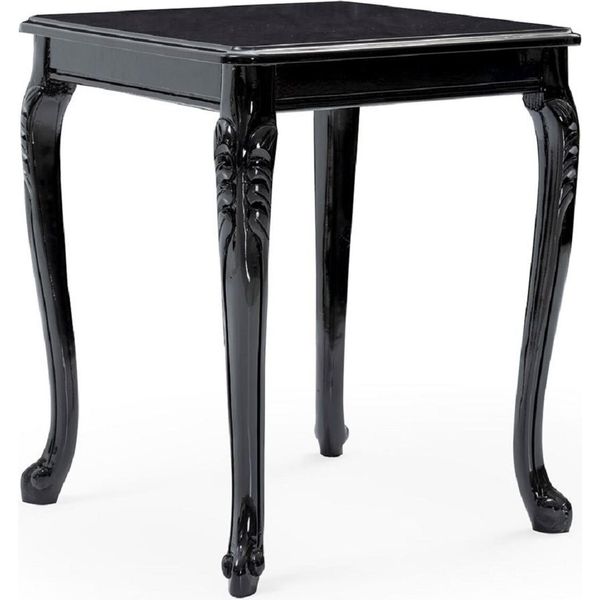 Casa Padrino Tavolino Barocco Nero - Tavolo In Legno Massiccio Fatto A Mano In Stile Barocco - Mobili Da Salotto In Stile Barocco - Mobili Barocchi - Nobile E Magnifico-image