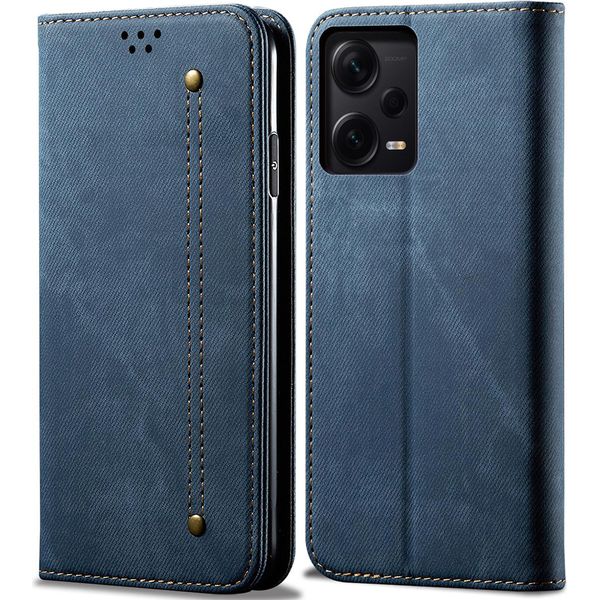 Custodia Redmi Note 12 Pro+ 5G, Custodia A Portafoglio In Pelle Con Chiusura Magnetica E Supporto Per Xiaomi Redmi Note 12 Pro+ 5G Blu-image