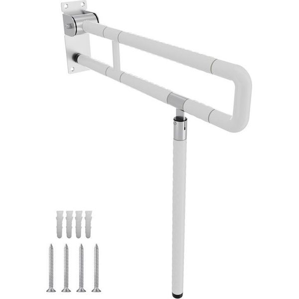 Tolletour Maniglia Di Sostegno Per La Toilette Ausilio Per La Risalita Maniglione Pieghevole Maniglia Di Sicurezza Pieghevole Bagno Acciaio Inox-image