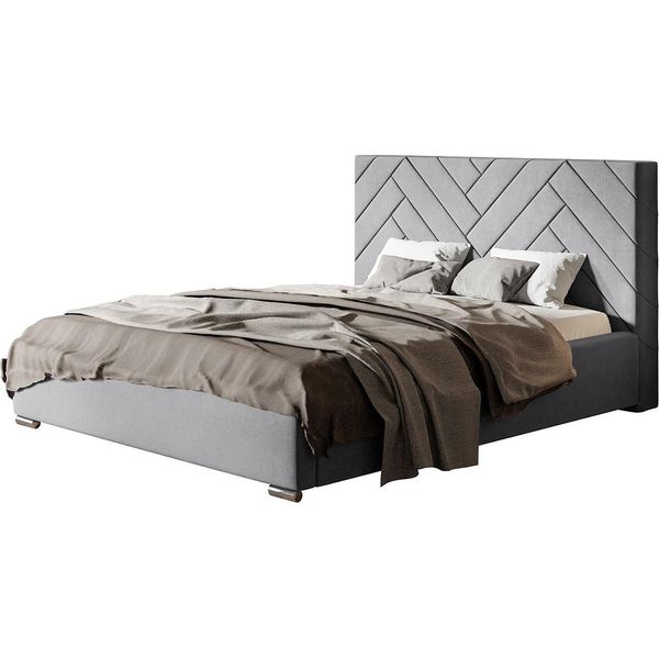 Letto Imbottito Sevilla Con Testiera, 120X200 Cm, Letto Matrimoniale Con Rete E Doghe In Legno, Tessuto Velour Turchese-image