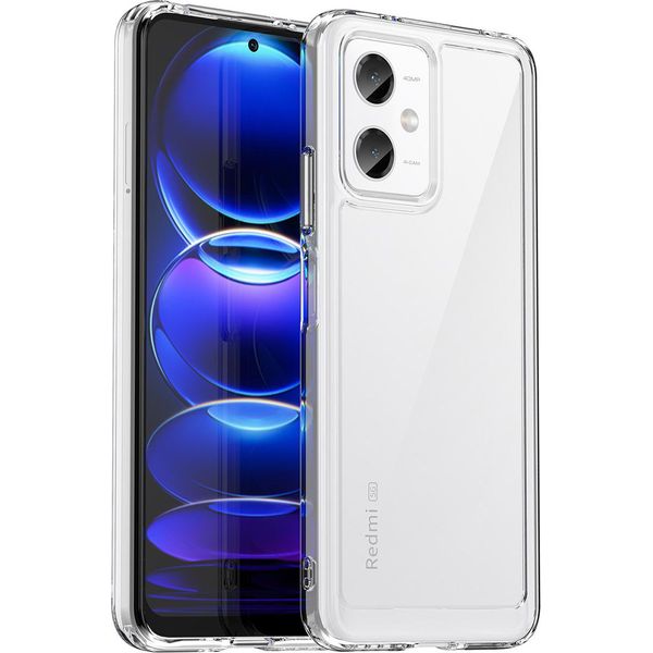 Custodia Per Xiaomi Poco X5/Redmi Note 12 5G Trasparente, Antiurto Tpu Silicone Custodia Protettiva Trasparente-image