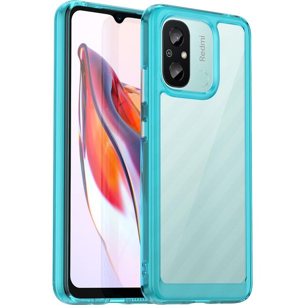 Custodia Per Xiaomi Redmi 12C Trasparente, Antiurto Custodia Protettiva In Silicone Tpu Azzurro-image