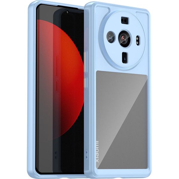 Custodia Per Xiaomi 12S Custodia Protettiva In Silicone Tpu Ultra Trasparente E Antiurto Blu-image