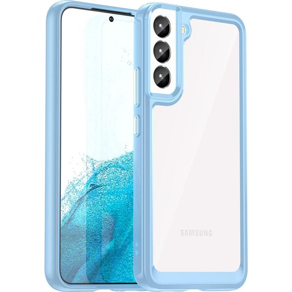 Custodia Per Samsung Galaxy S23 Trasparente, Antiurto Tpu Silicone Protettivo Blu-image