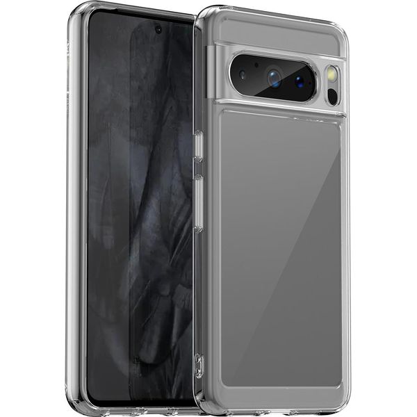 Custodia Per Google Pixel 8 Pro Trasparente, Custodia Protettiva In Silicone Tpu Antiurto Trasparente-image
