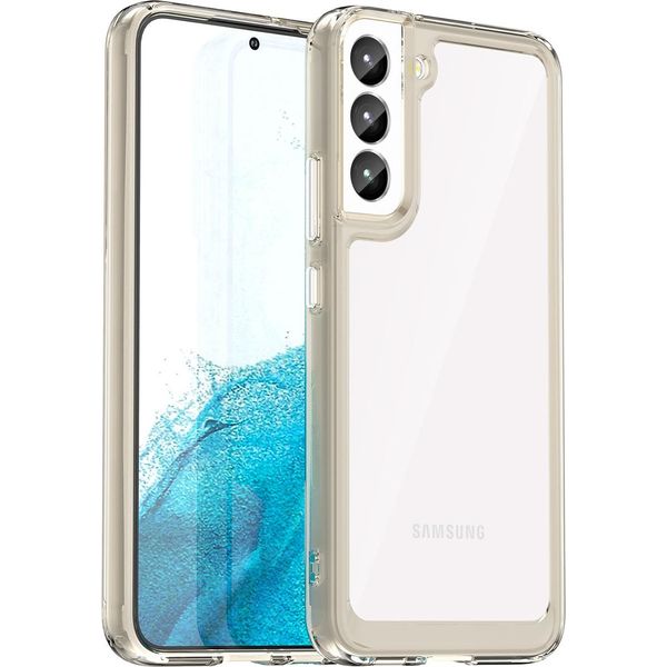 Custodia Per Samsung Galaxy S23 Trasparente, Antiurto In Silicone Tpu Protettivo Grigio-image