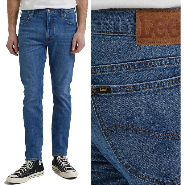 Lee, Jeanshosen, Slim Fit, Rider, W33 L34, Blau, Jeans, Baggyjeans, Buggy-image