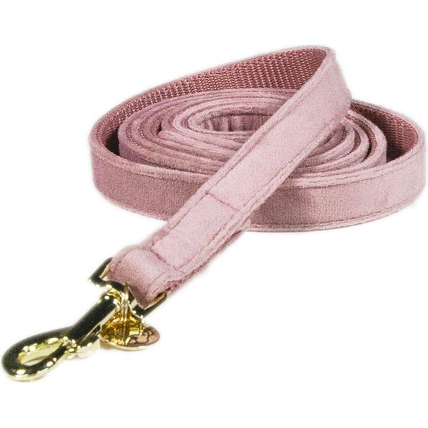 Kentucky Dogwear Guinzaglio Per Cani In Velluto 120 Cm Taglia S Rosa Chiaro S-image