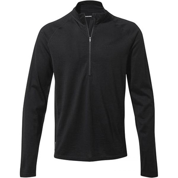 Craghoppers Expert CEU001 | Expert Merino Half Zip Long Sleeved Baselayer Ii S To 3XL - Colore: Nero - Taglia: L-image
