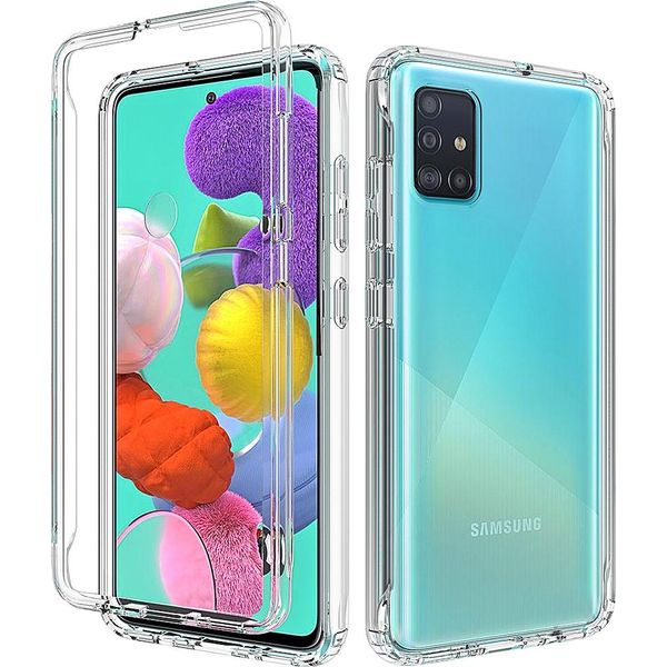 Custodia Galaxy A51 4G, Custodia Protettiva Ibrida Trasparente Posteriore In Tpu Antiurto Per Samsung Galaxy A51 4G Clear-image