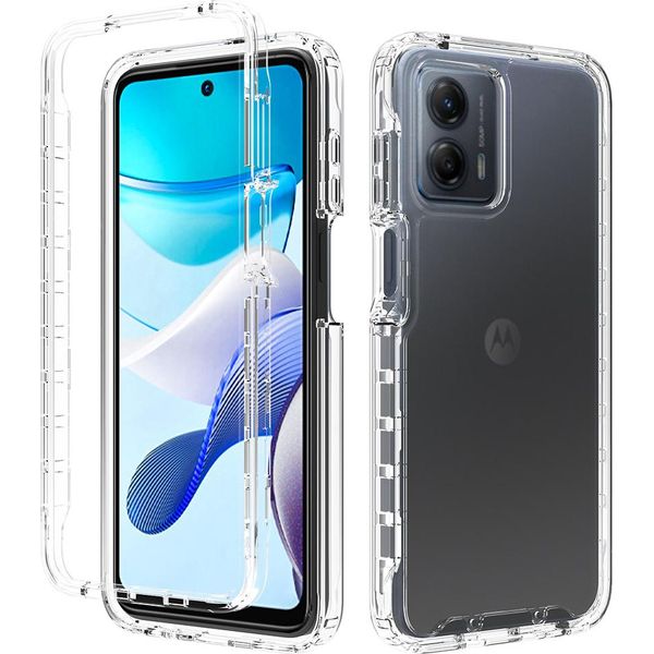 Moto G 5G 2023 Case, Hybrid Trasparente Posteriore Tpu Antiurto Custodia Protettiva Per Motorola Moto G 5G 2023 Chiaro-image