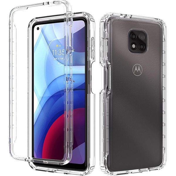 Moto G Power 2021 Case, Hybrid Trasparente Posteriore Tpu Antiurto Custodia Protettiva Per Motorola Moto G Power 2021 Chiaro-image