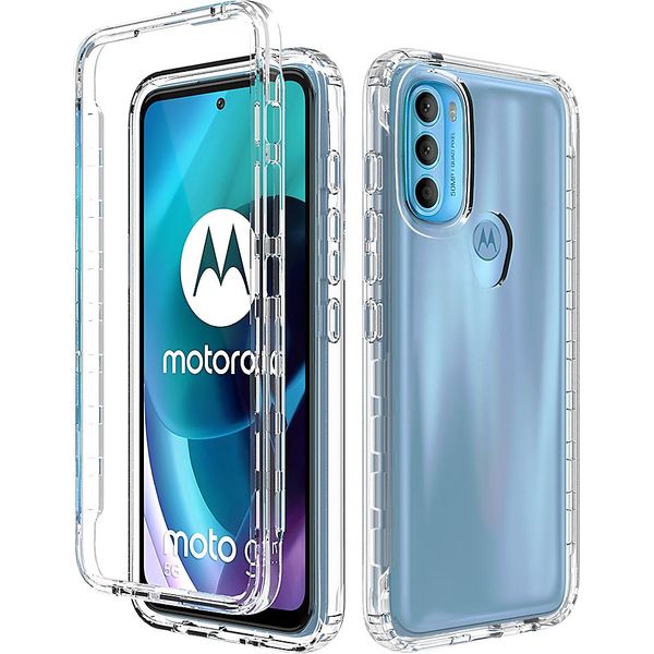 Moto G71 5G Case, Hybrid Trasparente Posteriore Tpu Antiurto Custodia Protettiva Per Motorola Moto G71 5G Chiaro-image