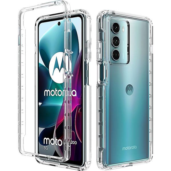 Moto G200 5G Case, Trasparente Posteriore Tpu Bumper Antiurto Custodia Protettiva Per Motorola Moto G200 5G Chiaro-image
