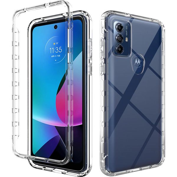 Moto G Play 2023 Case, Hybrid Trasparente Posteriore Tpu Antiurto Custodia Protettiva Per Motorola Moto G Play 2023 Chiaro-image