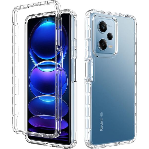 Custodia Redmi Note 12 Pro 5G, Custodia Protettiva Ibrida Trasparente Posteriore In Tpu Antiurto Per Xiaomi Redmi Note 12 Pro 5G Clear-image