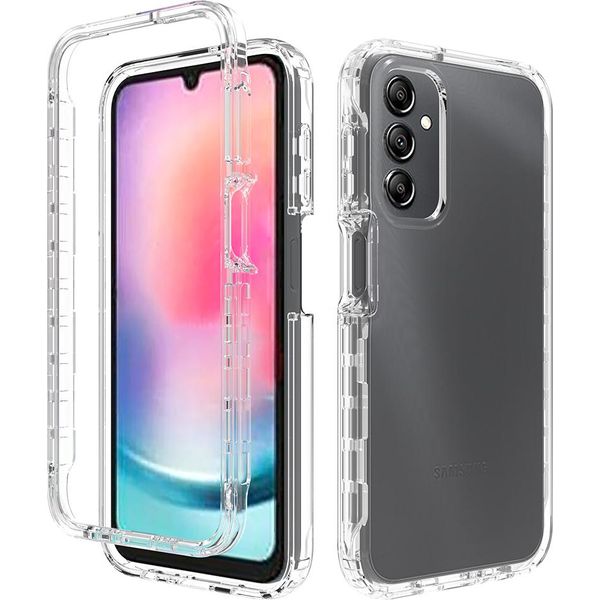 Custodia Galaxy A24 4G, Custodia Protettiva Ibrida Trasparente Posteriore In Tpu Antiurto Per Samsung Galaxy A24 4G Clear-image