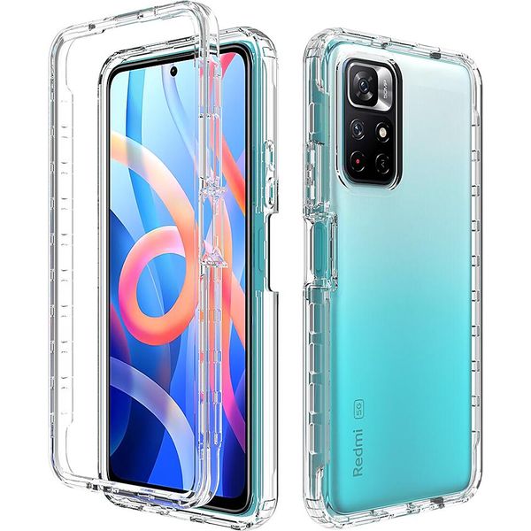 Xiaomi Poco M4 Pro 5G Case, Hybrid Trasparente Posteriore Tpu Antiurto Custodia Protettiva Per Xiaomi Poco M4 Pro 5G Chiaro-image