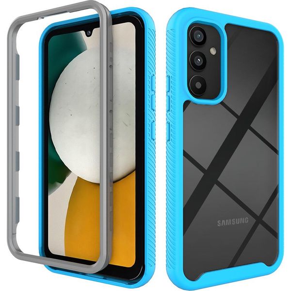 Galaxy A34 5G Case, Hybrid Transparent Back Cover, Rugged Tpu Bumper, Custodia Antiurto Per Samsung Galaxy A34 5G Blue-image