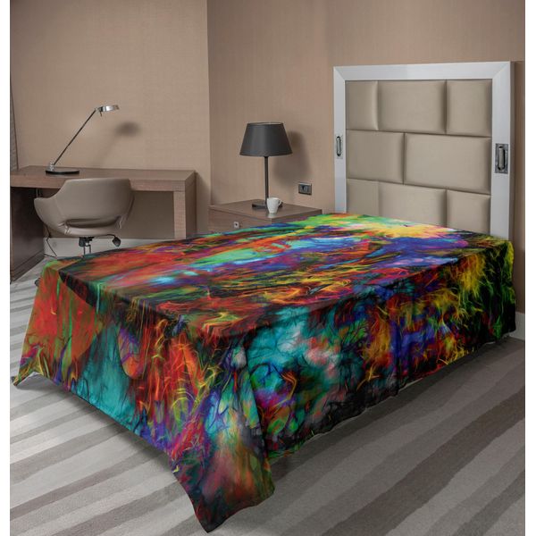 Abakuhaus Lenzuolo Mystiker, Volto Femminile Misterioso Con Farfalla E Numero, Prospettiva Spirituale, Grafica, Lenzuolo Morbido E Confortevole Per Un Letto Decorativo, 1 Pezzo, 190 Cm X 100 Cm, Multicolore-image