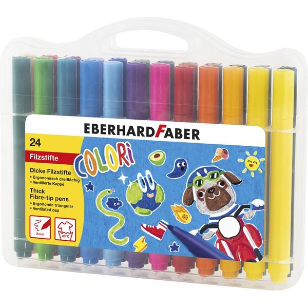 Eberhard Faber 551224 Eberhard Faber Colori Filzstifte Farbsortiert, 24 St.-image