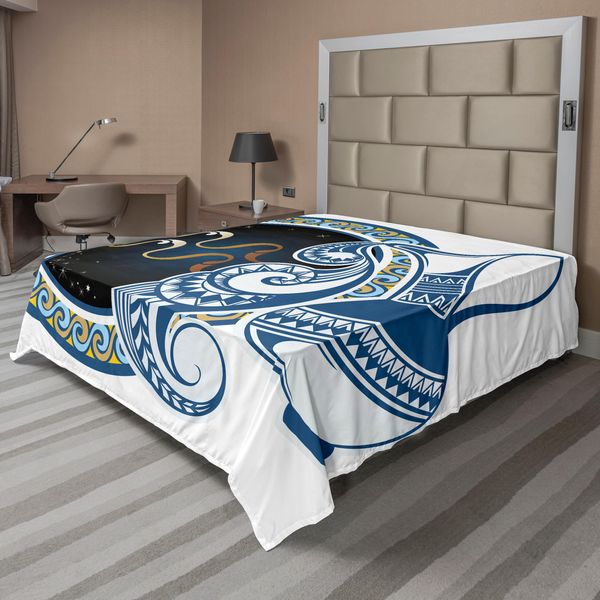 Abakuhaus Lenzuolo Zodiacale, Immagine Del Segno Dell'acquario Con Brocca E Globo Terrestre Sullo Sfondo, Morbido E Confortevole Lenzuolo Superiore Per Un Letto Decorativo 1 Pezzo 260 Cm X 228 Cm, Multicolore-image