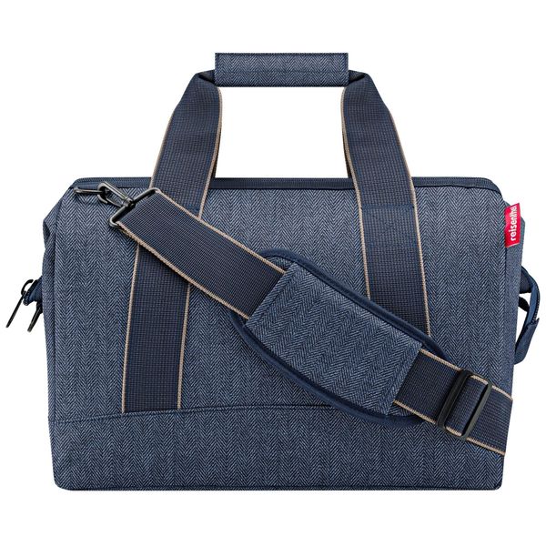 Reisenthel Borsa A Tracolla Borsa Da Viaggio Allrounder Herringbone Dark Blue Blu Scuro-image