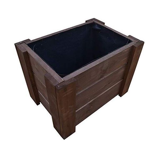 Fkl Design Home Deco D24 Fioriera In Legno (40X30X35Cm, Palissandro)-image