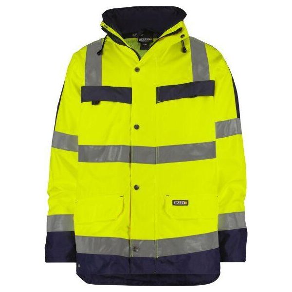 Parka Antipioggia Ad Alta Visibilità, Neon Yellow/Dark Blue, Taglia 4XL-image