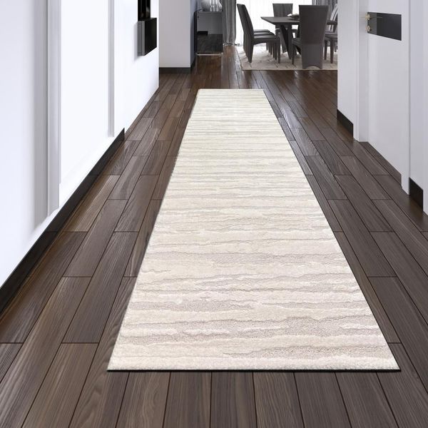 Tappeto Moderno Di Design Con Motivo Astratto Dimensioni - 80 X 300 Cm-image