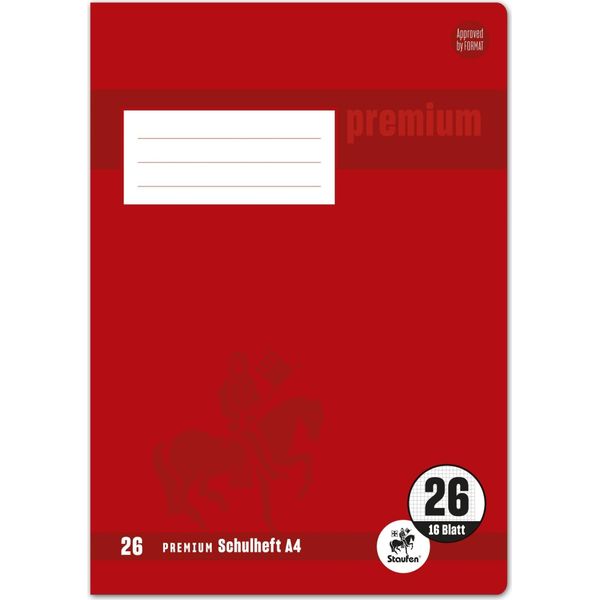 25X Staufen® 734010326 Quaderno Premium Lineatur 26 Bordo Esterno A Scacchiera-image