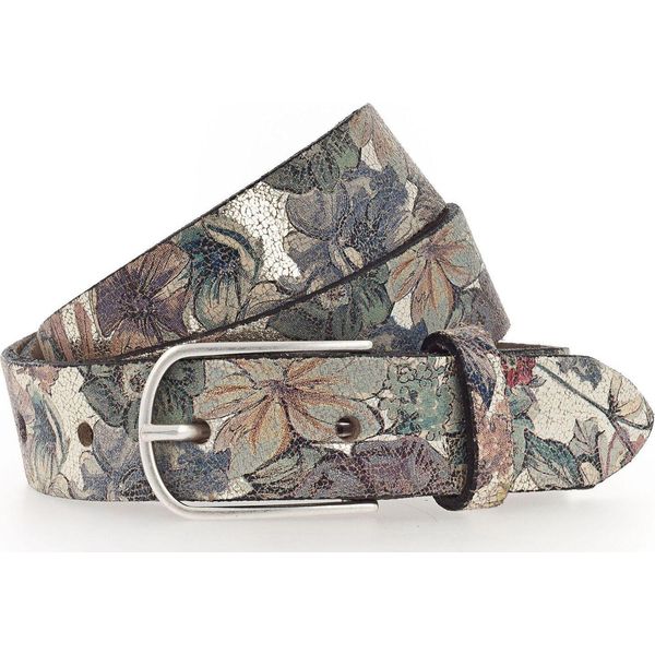 Vanzetti Pelle Cintura 25Mm Kid's Belt W75 Gold - Multi Multicolore-image