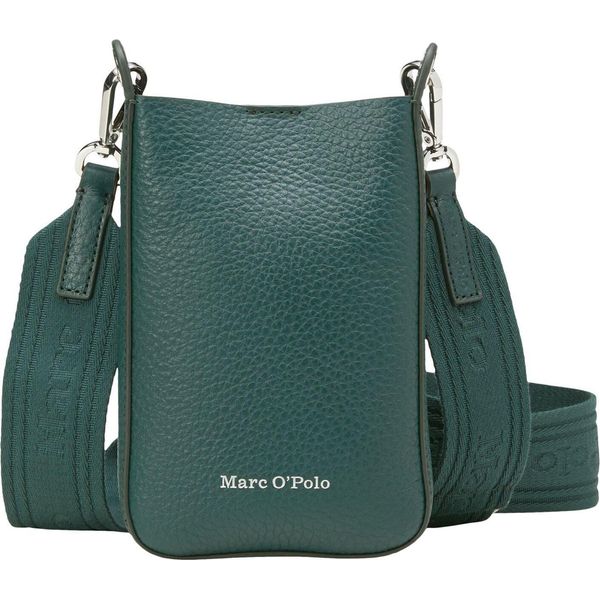 Marc O'polo Pelle Borsa Per Cellulare Cellphone Bag Night Pine Verde Bosco-image